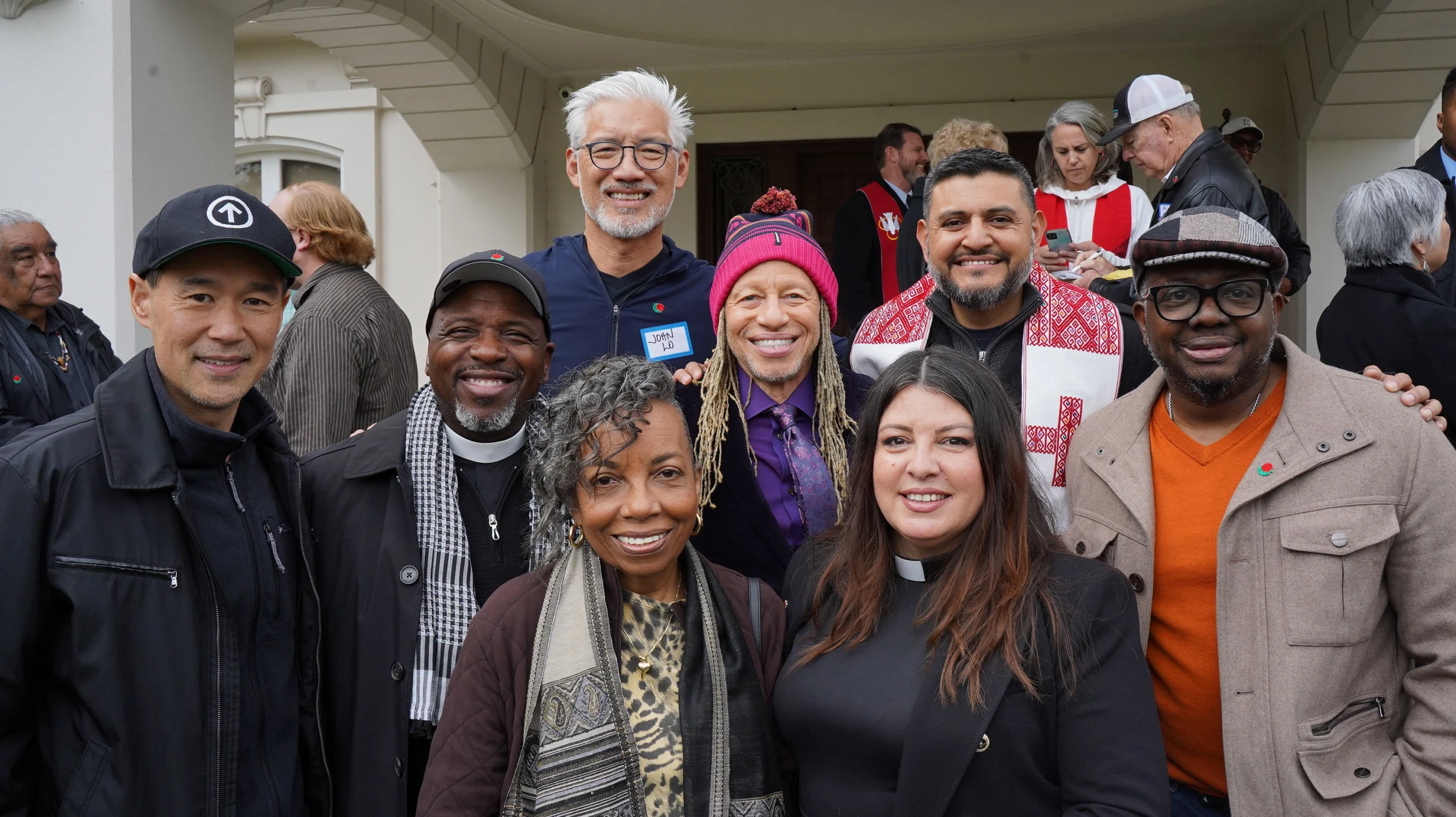 Community members gathered for a photograph.