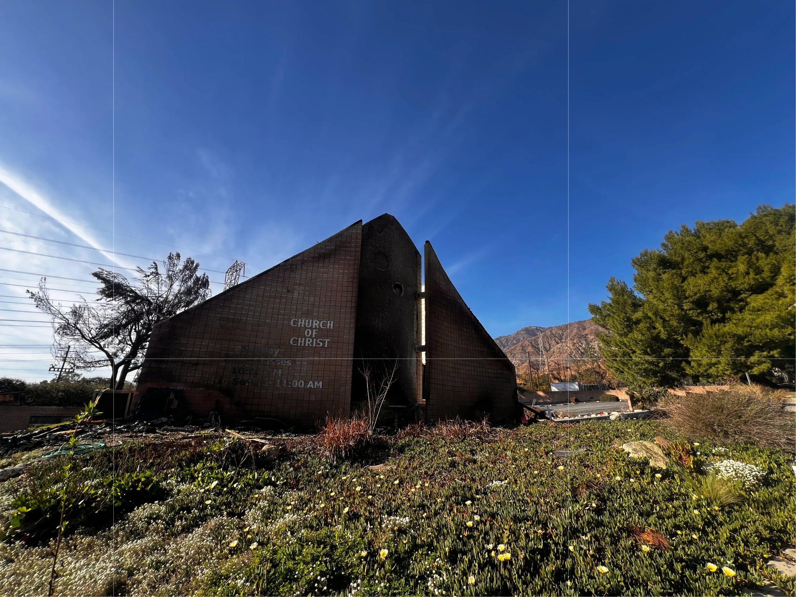 Church of Christ building.